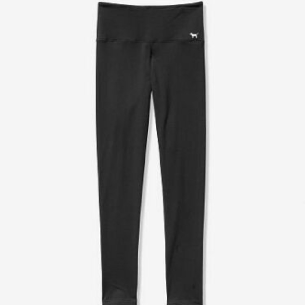 Pink Victoria's Secret BLACK YOGA PANTS LEGGING